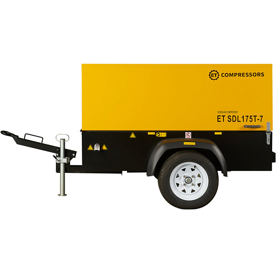 Дизельный винтовой компрессор ET-Compressors ET SDL 175T-7 на шасси